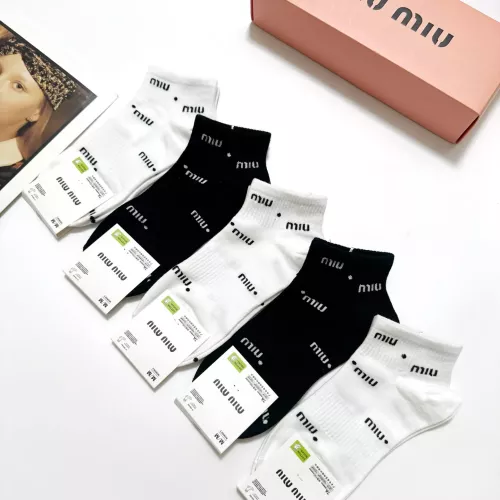 Replica MIU MIU Socks #1360059 $27.00 USD for Wholesale
