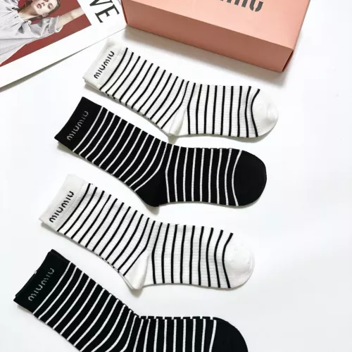 Replica MIU MIU Socks #1360060 $29.00 USD for Wholesale