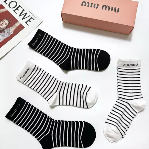 Replica MIU MIU Socks #1360060 $29.00 USD for Wholesale