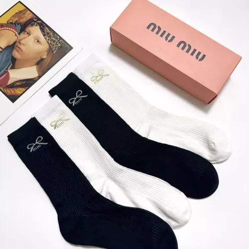 Replica MIU MIU Socks #1360065 $29.00 USD for Wholesale