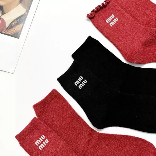 Replica MIU MIU Socks #1360066 $29.00 USD for Wholesale