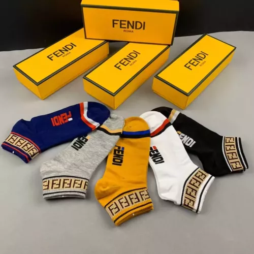 Replica Fendi Socks For Men #1360082 $25.00 USD for Wholesale