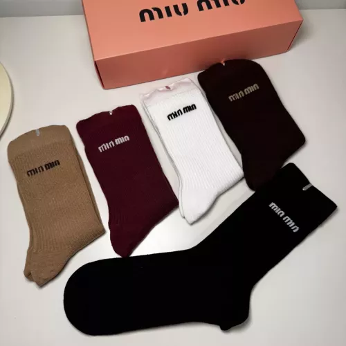 Replica MIU MIU Socks For Women #1360133 $29.00 USD for Wholesale