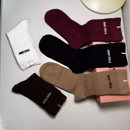 Replica MIU MIU Socks For Women #1360133 $29.00 USD for Wholesale