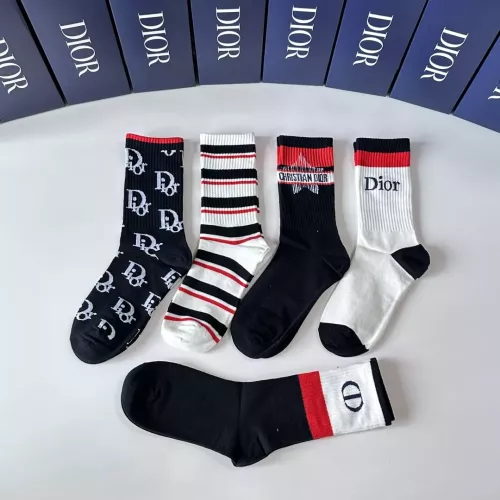 Replica Christian Dior Socks #1360306 $29.00 USD for Wholesale