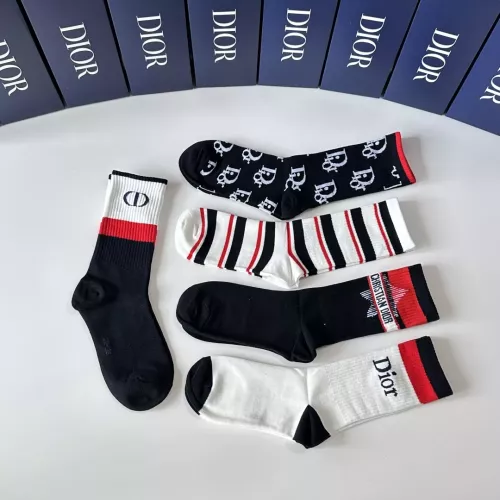 Replica Christian Dior Socks #1360306 $29.00 USD for Wholesale