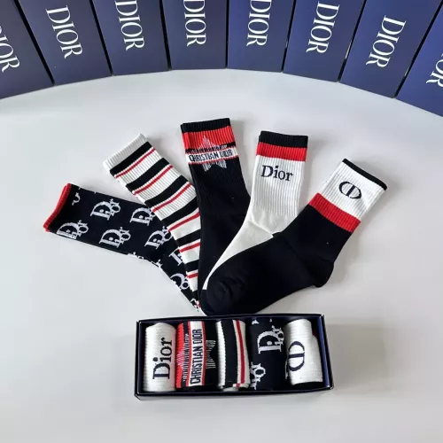 Replica Christian Dior Socks #1360306 $29.00 USD for Wholesale