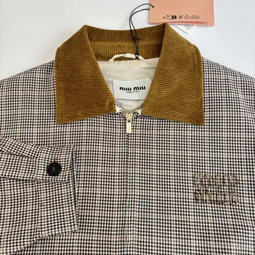 Replica MIU MIU Jackets Long Sleeved For Unisex #1360560 $112.00 USD for Wholesale