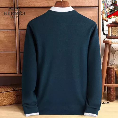 Replica Hermes Sweaters Long Sleeved For Men #1360716 $48.00 USD for Wholesale
