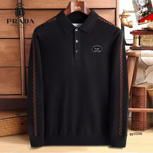 Prada Sweaters Long Sleeved For Men #1360729 $48.00 USD, Wholesale Replica Prada Sweaters