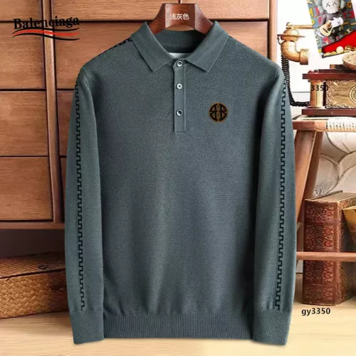 Balenciaga Sweaters Long Sleeved For Men #1360735 $48.00 USD, Wholesale Replica Balenciaga Sweaters