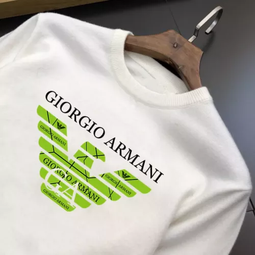 Replica Armani Sweaters Long Sleeved For Men #1360837 $42.00 USD for Wholesale