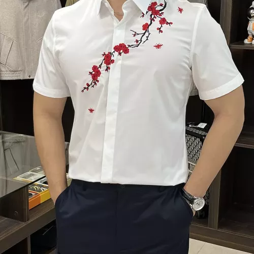 Armani Shirts Short Sleeved For Men #1361375 $88.00 USD, Wholesale Replica Armani Shirts