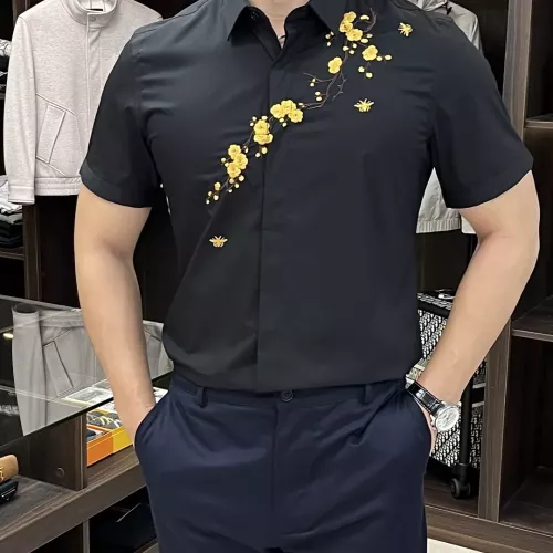 Armani Shirts Short Sleeved For Men #1361376 $88.00 USD, Wholesale Replica Armani Shirts