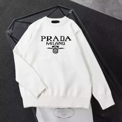 Prada Sweaters Long Sleeved For Unisex #1361454 $64.00 USD, Wholesale Replica Prada Sweaters