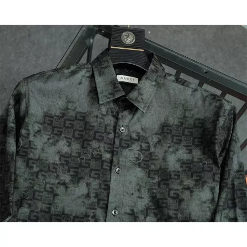 Replica Gucci Shirts Long Sleeved For Men #1361591 $48.00 USD for Wholesale