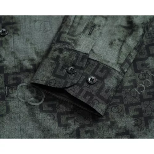 Replica Gucci Shirts Long Sleeved For Men #1361591 $48.00 USD for Wholesale