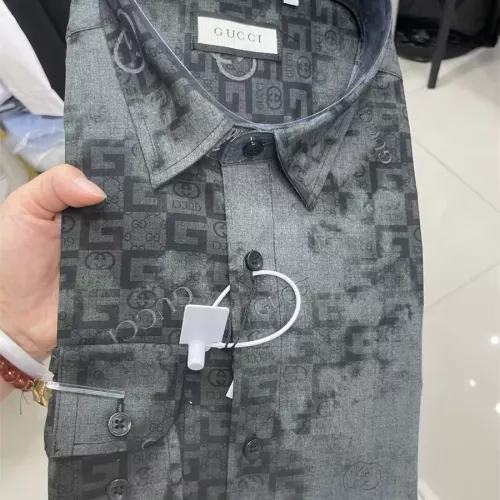 Replica Gucci Shirts Long Sleeved For Men #1361591 $48.00 USD for Wholesale