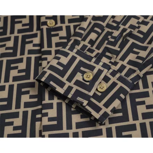 Replica Fendi Shirts Long Sleeved For Men #1361600 $40.00 USD for Wholesale