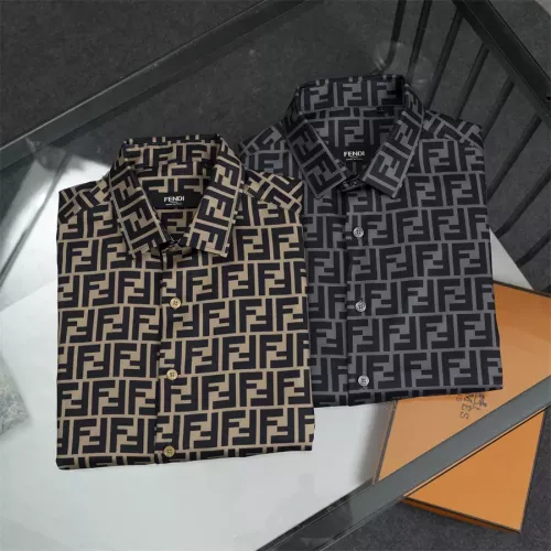 Replica Fendi Shirts Long Sleeved For Men #1361601 $40.00 USD for Wholesale