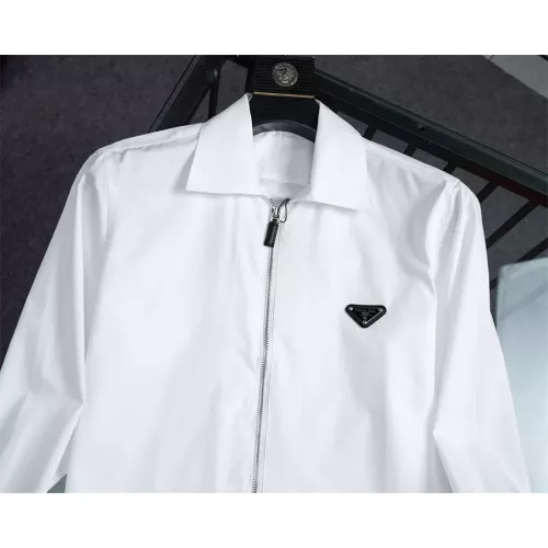 Replica Prada Shirts Long Sleeved For Men #1361607 $48.00 USD for Wholesale
