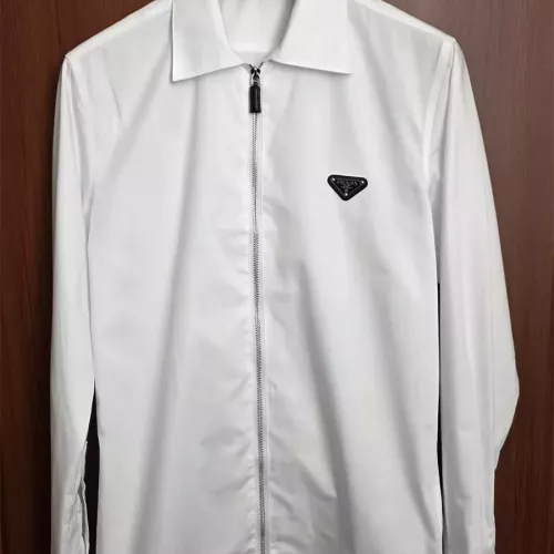Replica Prada Shirts Long Sleeved For Men #1361607 $48.00 USD for Wholesale