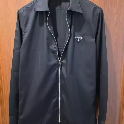 Replica Prada Shirts Long Sleeved For Men #1361608 $48.00 USD for Wholesale