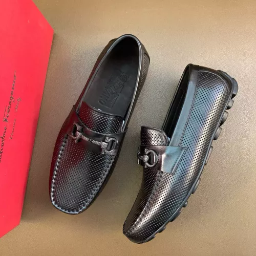 Salvatore Ferragamo Leather Shoes For Men #1361610 $88.00 USD, Wholesale Replica Salvatore Ferragamo Leather Shoes