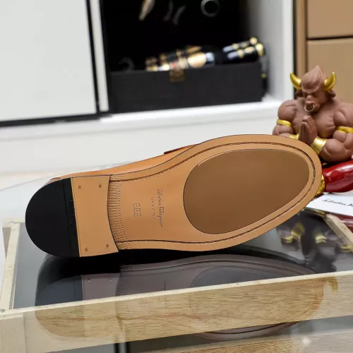 Replica Salvatore Ferragamo Leather Shoes For Men #1361670 $82.00 USD for Wholesale