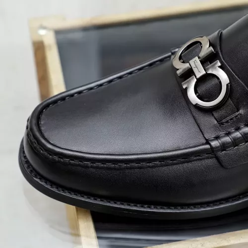 Replica Salvatore Ferragamo Leather Shoes For Men #1361671 $82.00 USD for Wholesale
