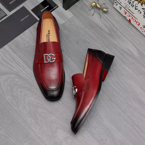 Replica Dolce & Gabbana D&G Leather Shoes For Men #1361739 $96.00 USD for Wholesale
