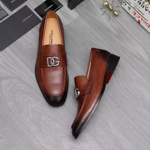 Replica Dolce & Gabbana D&G Leather Shoes For Men #1361740 $96.00 USD for Wholesale