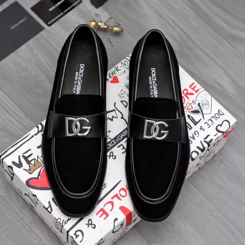 Replica Dolce & Gabbana D&G Leather Shoes For Men #1361744 $96.00 USD for Wholesale