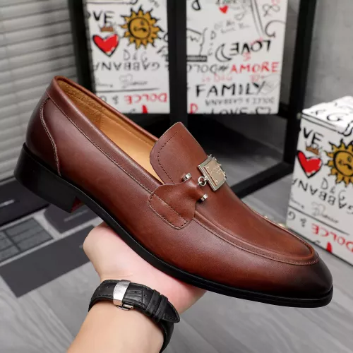 Replica Dolce & Gabbana D&G Leather Shoes For Men #1361746 $96.00 USD for Wholesale