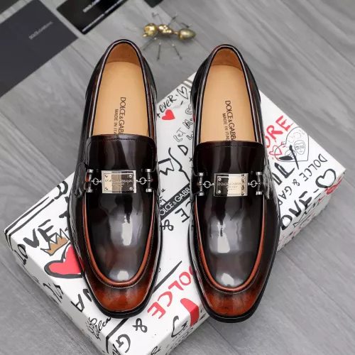 Replica Dolce & Gabbana D&G Leather Shoes For Men #1361747 $96.00 USD for Wholesale