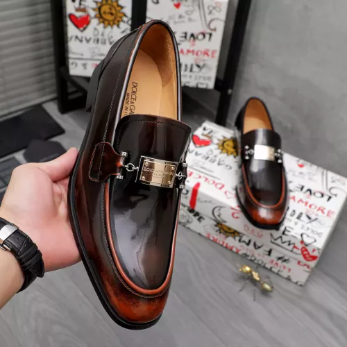 Replica Dolce & Gabbana D&G Leather Shoes For Men #1361747 $96.00 USD for Wholesale
