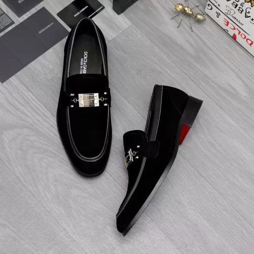 Replica Dolce & Gabbana D&G Leather Shoes For Men #1361750 $96.00 USD for Wholesale