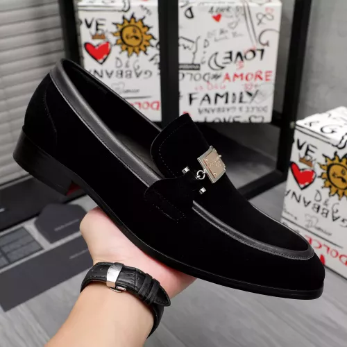 Replica Dolce & Gabbana D&G Leather Shoes For Men #1361750 $96.00 USD for Wholesale