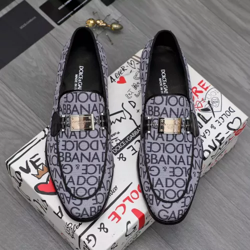 Replica Dolce & Gabbana D&G Leather Shoes For Men #1361751 $96.00 USD for Wholesale