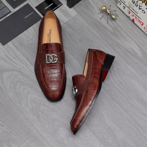 Replica Dolce & Gabbana D&G Leather Shoes For Men #1361752 $96.00 USD for Wholesale