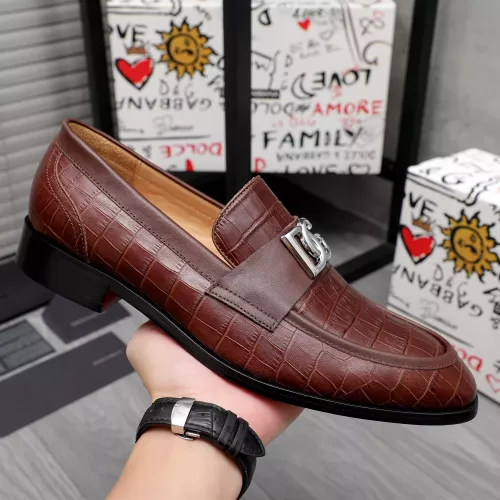 Replica Dolce & Gabbana D&G Leather Shoes For Men #1361752 $96.00 USD for Wholesale