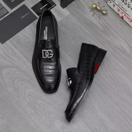 Replica Dolce & Gabbana D&G Leather Shoes For Men #1361753 $96.00 USD for Wholesale