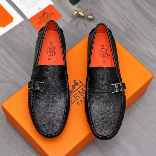 Replica Hermes Leather Shoes For Men #1361759 $80.00 USD for Wholesale
