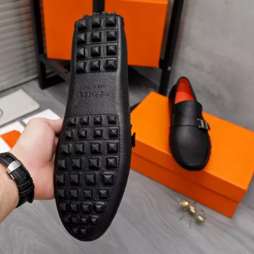 Replica Hermes Leather Shoes For Men #1361759 $80.00 USD for Wholesale