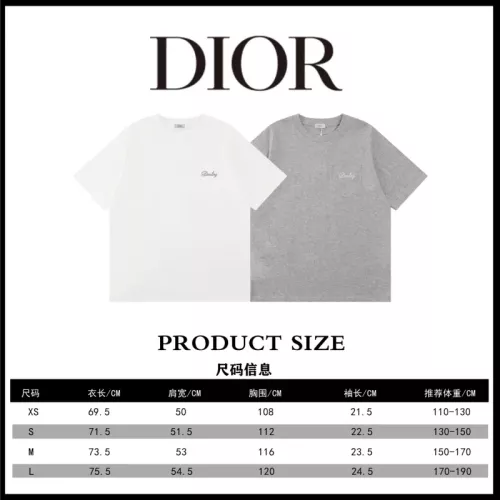 Replica Christian Dior T-Shirts Short Sleeved For Unisex #1361812 $41.00 USD for Wholesale