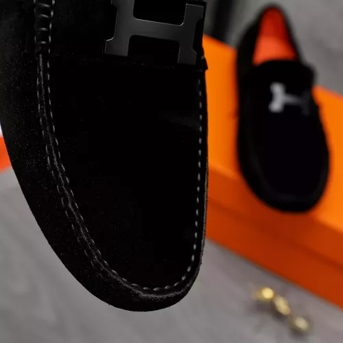 Replica Hermes Leather Shoes For Men #1361858 $76.00 USD for Wholesale