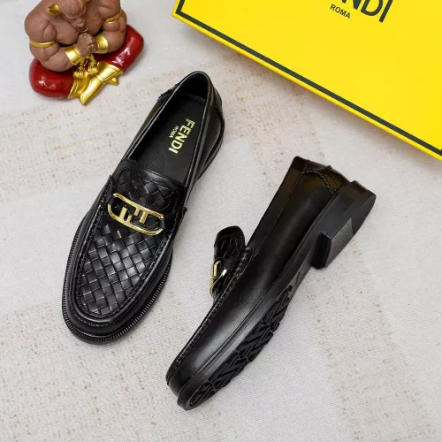 Fendi Leather Shoes For Men #1361891 $85.00 USD, Wholesale Replica Fendi Leather Shoes