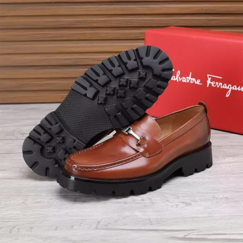 Replica Salvatore Ferragamo Leather Shoes For Men #1362015 $96.00 USD for Wholesale