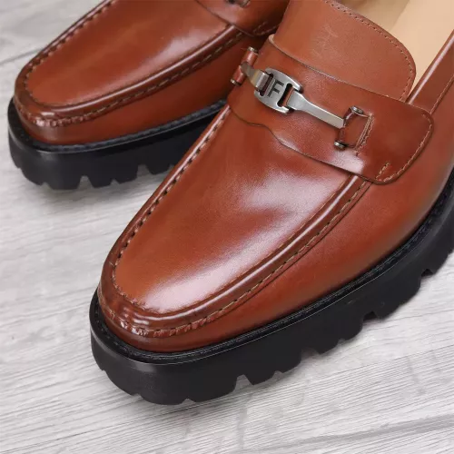 Replica Salvatore Ferragamo Leather Shoes For Men #1362015 $96.00 USD for Wholesale