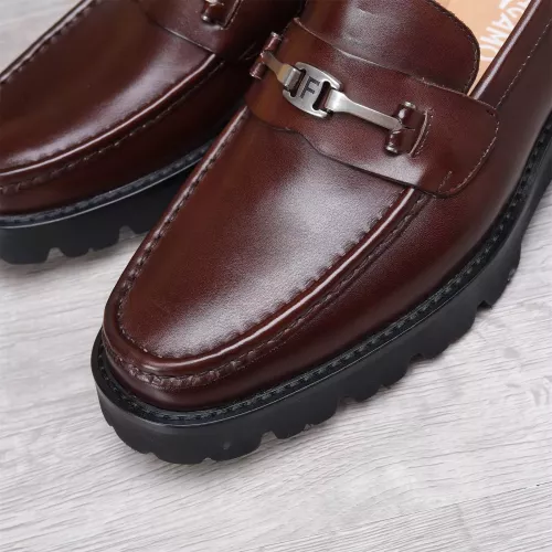 Replica Salvatore Ferragamo Leather Shoes For Men #1362016 $96.00 USD for Wholesale